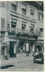 Germany Baden-Wurttemberg Waldshut A. Herzog Conditorei-Café Ratstüble postcard
