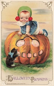 Halloween, Winsch 1914 No 3939-3, Jason Freixas, Child Crawling on JOL