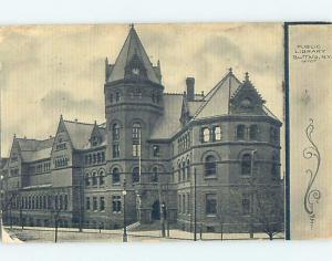 Divided-Back LIBRARY SCENE Buffalo New York NY d6306