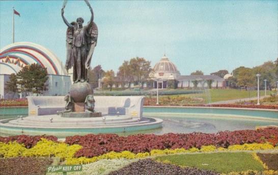 Canada Shriner's Memorial Monument and Fountain At Canadian National Exhibiti...