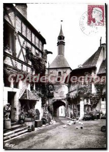 Modern Postcard Bourbon Lancy Thermal S and L The Belfry and the House of Wood