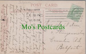 Genealogy Postcard - Nelson, 5 Strangemore Terrace, Crumlin Road, Belfast GL787