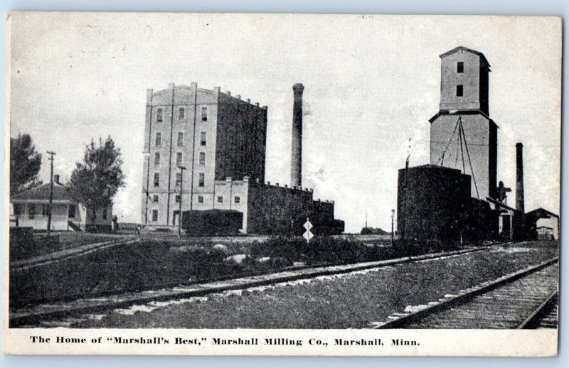 Marshall Minnesota MN Postcard Home Marshall's Best Milling Co. Exterior c1910