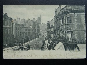 DERBY Cornmarket & Albert Street c1903 UB Postcard by Valentine