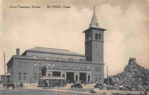 Union Railroad Depot El Paso Texas postcard