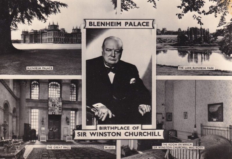 Blenheim Palace Winston Churchill Birthplace Bedroom Postcard