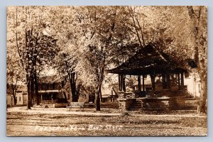 J87/ Fredericktown Ohio RPPC Postcard c1910 Band Stand Park 1679