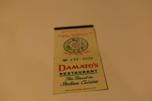 Damato's The Zodiac Lounge St Petersburg Florida 30 Strike Matchbook Cover