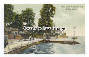 h1493 - Isle of Wight - The Royal Yacht Squadron Club House, in Cowes - Postcard 