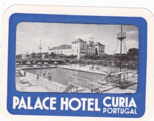 Portugal Curia Palace Hotel Vintage Luggage Label sk3371