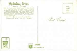 Hillside, IL Illinois HOLIDAY INN HOTEL~After The Hunt Lounge ROOM 4X6 Postcard