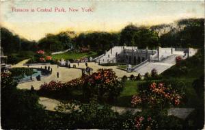 CPA AK Terraces in Central Park NEW YORK CITY USA (790231)