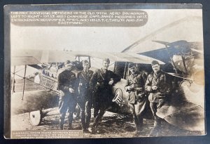 Mint USA RPPC Postcard Early Aviation Only Surviving Member 94th Aero Squadron 