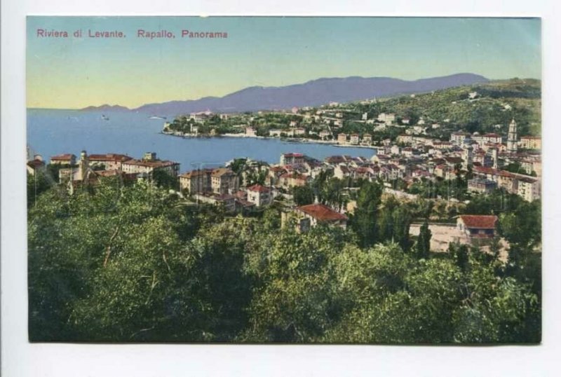425736 ITALY Riviera de Levante Rapallo general view Vintage postcard