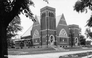 Toledo Iowa Methodist Church Real Photo Antique Postcard K99453