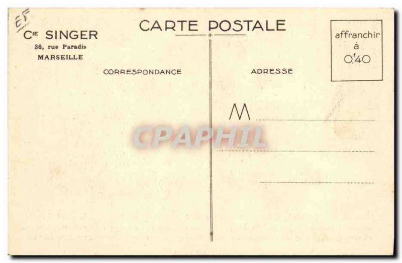 Old Postcard Singer Sewing Machine