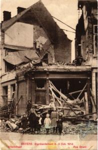 CPA MILITAIRE Anvers Bombardement (315481)