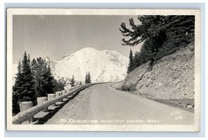 Vintage Mt Rainier Yakima Park Highway Ellis Real Photo RPPC Postcard P165