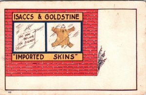 1907 Comic Postcard~Isaacs & Goldstine - Barnard, Kansas KC4