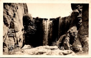 South Dakota Black Hills Sylvan Lake Water Falls Real Photo