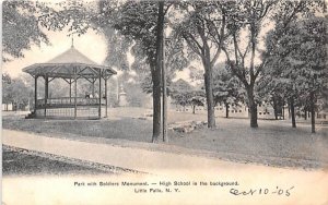 Park with Soldiers Monument Little Falls, New York