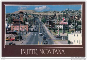 View of Butte Hill, BUTTE, Montana, 50-70´s