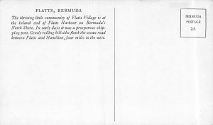 FLATTS BERMUDA~BICYCLE RIDERS REST BETWEEN FLATTS  & HAMILTON~POSTCARD