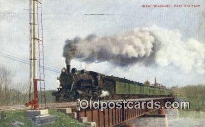 West Ward Fast Express Trains, Railroads 1911 close to perfect corners, posta...