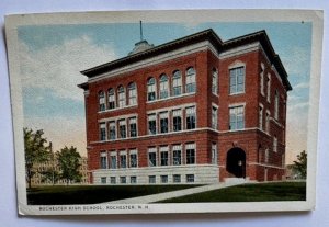 Postcard Rochester High School, Rochester, New Hampshire K7