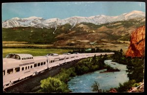 Vintage Postcard 1950's The California Zephyr, Burlington, Rio Grande & Western