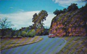 Oklahoma Road Scene Red Rock State Park 1964