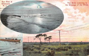 Wildwood New Jersey Sunrise & Other Scenes From Wildwood, Vintage PC U16435