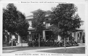 G95/ Sweetwater Tennessee Postcard c40s Eli Cleveland Home US 11