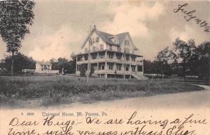 Clairmont House, Mount Pocono, PA, 1906 Postcard, Used, Swiftwater, PA, Cancel