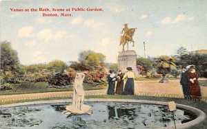 Venus at the Bath in Boston, Massachusetts Scene at Public Garfen.