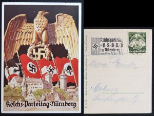 GERMANY THIRD 3rd REICH NSDAP CONGRESS NÜRNBERG REICHSPARTEITAG 1935 HOFFMANN