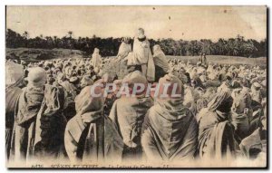 Algeria Old Postcard Scenes and Types Reading the Koran