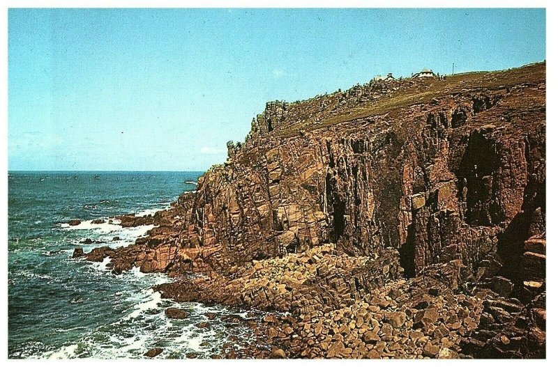 Hôtel & Cliffs Terres Fin Angleterre Carte Postale