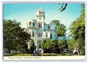 Vintage Govenor's Mansion - Sacramento, California. Postcard 7XE