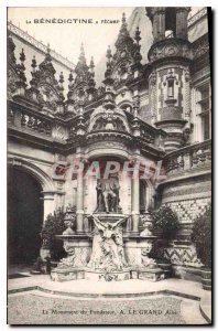 Old Postcard The Benedictine in Fecamp The Monument Fonfateur