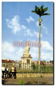 Old Postcard Fort de France Martinique statue of Empress Josephine & # 39Impe...