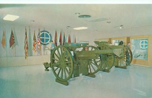Independence Missouri Truman Library Cannons Vintage Chrome Postcard