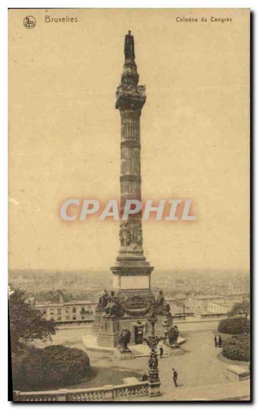 Postcard Old Bruxelies the Congress Column