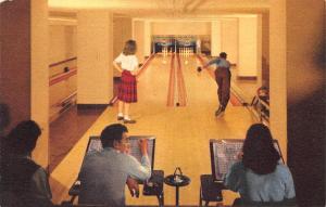 Sun Valley ID Union Pacific Railroad Lodge Game Room Bowling Alley Postcard