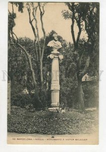 3138310 Spain BARCELONA Park Monument to Victor Balaguer OLD