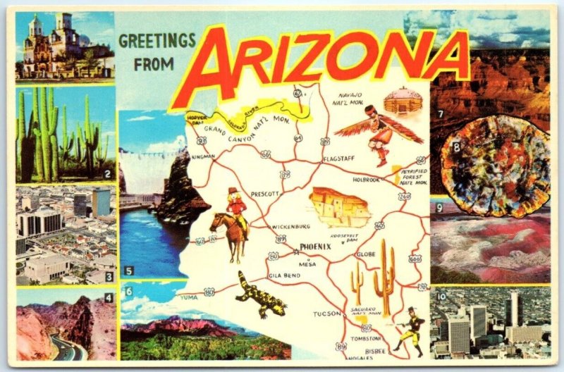 Postcard - Greetings From Arizona