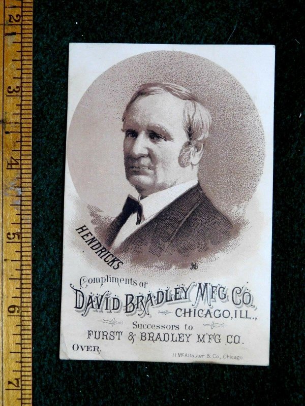 Vice President Thomas Hendricks  Campaign David Bradley MFG Co. Sulky Plow F34 