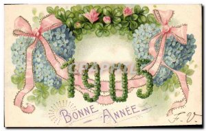 Old Postcard Fantasy Flowers Year 1905