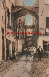 Italy, San Remo, Via Palma, Street Scene, Brunner No 7341