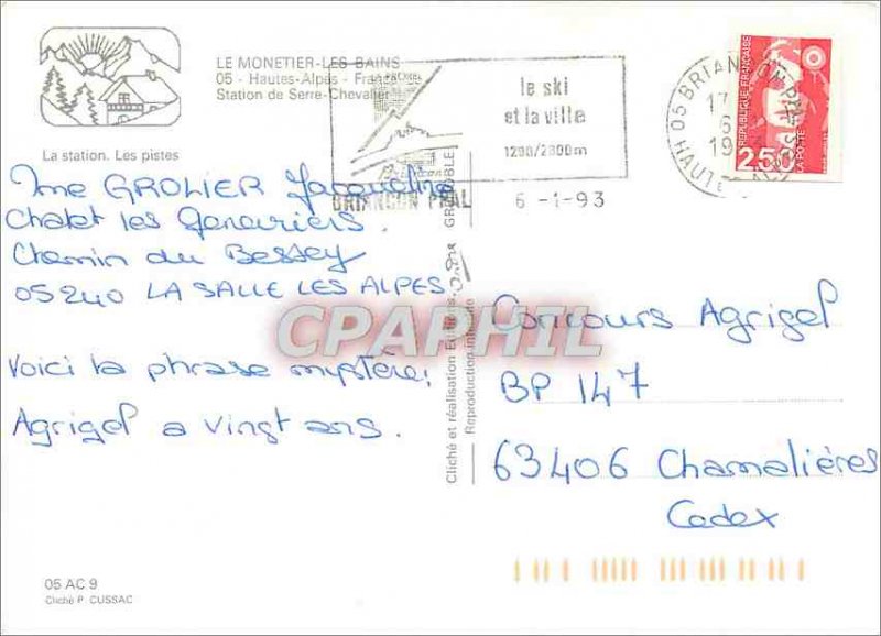 Modern Postcard Le Monetier les Bains Hautes Alpes resort of Serre Chevalier